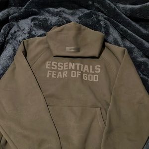 NWT Essentials Fear of God hoodie in off black size SML